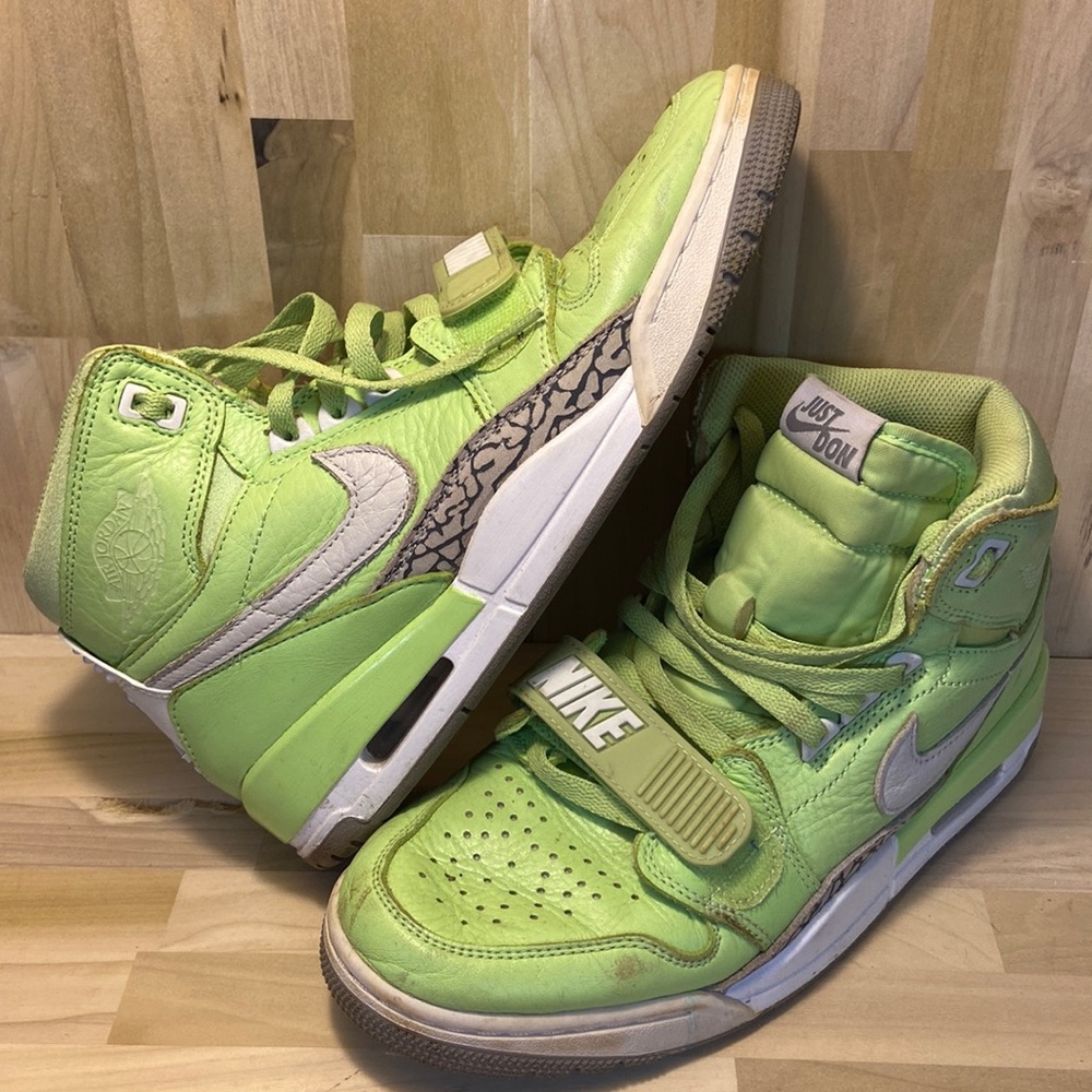 Jordan X Just Don Legacy 312 Ghost Green shoes size 8.5